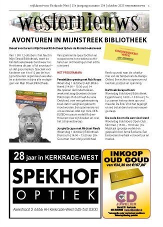 Westernieuws oktober 2025