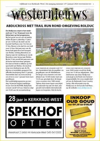 Westernieuws januari 2026