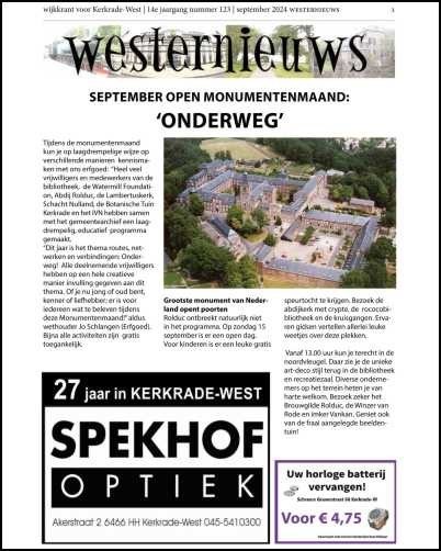 Westernieuws september 2024